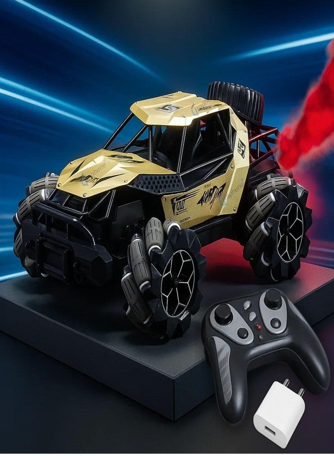 GRAPHENE RC 4WD All Terrain Remote Control Drift Car for Kids 4x4 Off Road Rock Crawler Stunt Mist Smoke Effect Toys Metal Climbing Vehicle High Speed Rechargeable Racing Truck Adult Boy Girl - Image 1